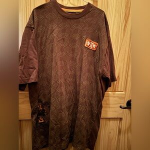 Massive Revolution Brown Shirt with embroidered Patch embellishments size 3XL